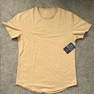 Men's Tan Bylt drop cut T-Shirt